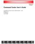Command Center User s Guide. Oracle Insurance Policy Administration - Life Release 8.1 E June 2009