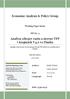 Economic Analysis & Policy Group. Analýza zdrojov rastu a úrovne TFP v krajinách V4 a vo Fínsku