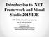 Introduction to.net Framework and Visual Studio 2013 IDE MIT 31043, Visual Programming By: S. Sabraz Nawaz