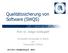 Qualitätssicherung von Software (SWQS)