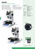 TM-500 SERIES 176 Toolmaker's Microscopes