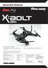 Assembly Manual. X Bolt FPV Racer Kit AZSZ2903