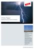 White Paper. Lightning and surge protection for wind turbines.  Contents