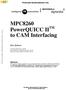 MPC8260 PowerQUICC II TM to CAM Interfacing