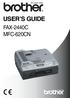 USER S GUIDE FAX-2440C MFC-620CN