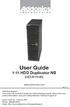 User Guide 1:11 HDD Duplicator NB (HDUS11NB)
