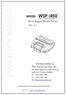 MODEL WSP-i450. (4inch Rugged Mobile Printer) Rev WOOSIM SYSTEMS Inc. (#501, Daerung Technotown 3th)