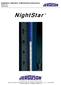 NightStar. Installation, Operation, & Maintenance Instructions M /04/2016