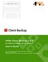 4PSA Client Backup User's Guide. for Plesk and newer versions