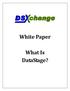 White Paper. What Is DataStage?