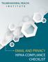 and Privacy HIPAA-Compliance Checklist