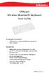 USR5500 Wireless Bluetooth Keyboard User Guide