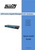 APS Series Gigabit Managed PoE+ Switches APS-10T2SFP APS-26T6SFP APS-48T4SFP APS-24T4S4SP APS-48T4S4SP. Quick Install Guide