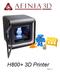 H800+ 3D Printer Version 1.1