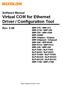 Software Manual Virtual COM for Ethernet Driver / Configuration Tool
