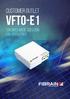 New Customer Outlet VFTO-E1