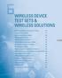 WIRELESS DEVICE TEST SETS & WIRELESS SOLUTIONS