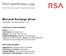 RSA NetWitness Logs. Microsoft Exchange Server. Event Source Log Configuration Guide. Last Modified: Thursday, November 2, 2017