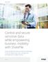 Control and secure sensitive data while empowering business mobility with ShareFile