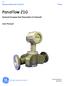 GE Measurement & Control. PanaFlow Z1G. General-Purpose Gas Flowmeter (1 Channel) User Manual