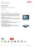 Data Sheet Fujitsu STYLISTIC Q550 Slate PC