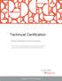 Technical Certification