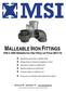 MALLEABLE IRON FITTINGS 150lb & 300lb Malleable Iron Pipe Fitting List Prices (MI-0118)