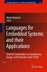 Languages for Embedded Systems and Their Applications