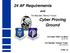 24 AF Requirements and Cyber Proving Ground Col Chad Nite Le Maire Col Timothy Chewy Franz 8 Dec 16