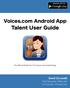 The Official Guide For The Voices.com Android App David Ciccarelli