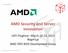 AMD Security and Server innovation