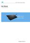 G10T Wireless Graphics Tablet. User Manual. For Windows and Macintosh OS