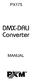 PX175. DMX-DALI Converter MANUAL