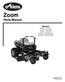 Zoom Parts Manual. Models Zoom Zoom Zoom Zoom 34 Carb Zoom 42 Carb A 8/10 Printed in USA