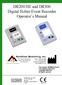DR200/HE and DR300 Digital Holter/Event Recorder Operator s Manual