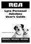 Lyra Personal Jukebox User s Guide