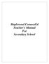 Maplewood ConnectEd Teacher s Manual For Secondary School