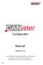 CANister. Configurator. Manual. Version 3.0