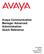 Avaya Communication Manager Advanced Administration Quick Reference