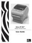 Zebra ZP 450 Desktop Thermal Printer. User Guide