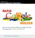 Second Edition, by David Tang. Rapid Google Indexer Get Your Domain Indexed Instantly Page 1