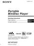 Portable MiniDisc Player