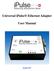 Universal ipulse Ethernet Adapter. User Manual