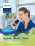SpeechLive. Cloud dictation solution. Speak. Send. Done. You speak, we do the typing for you