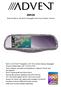 NM100. Rearview Mirror with Built-In Navigation and Touch Screen Controls