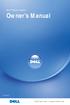 Dell Digital Jukebox. Owner s Manual. Model HVO1T.  support.dell.com