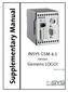 Supplementary Manual INSYS GSM 4.1. Siemens LOGO! Version. Version