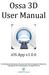 Ossa 3D User Manual. ios App v1.0.0