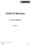 Curtin IT Services ICT POLICY MANUAL. Version 4.0. Information Management