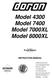 Model 4300 Model 7400 Model 7000XL Model 8000XL INSTRUCTION MANUAL